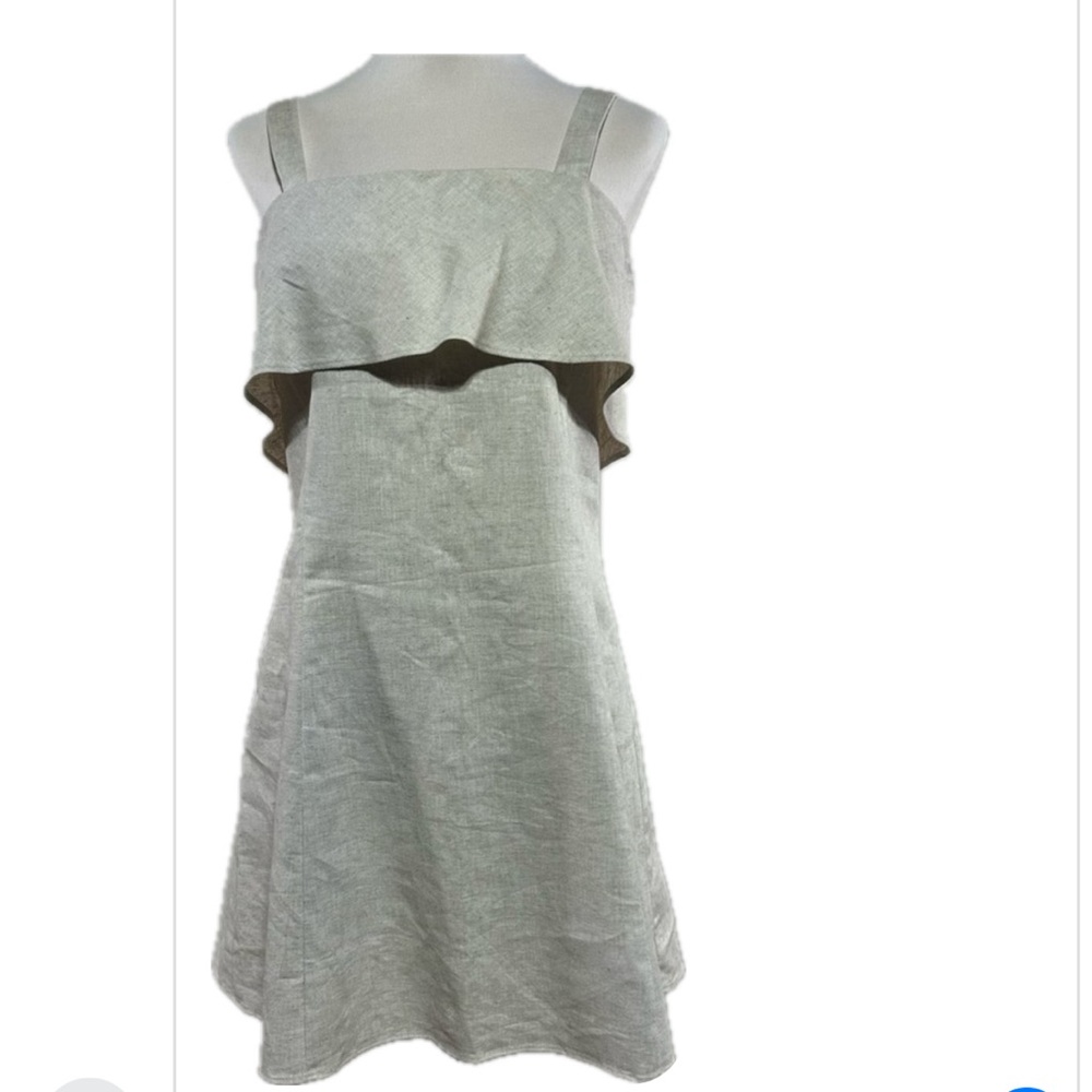 Banana Republic Oath Linen-Blend strap Dress SZ 10 NWT